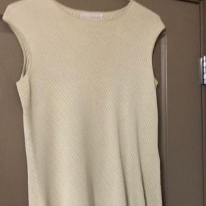 Petite Sophisticated100% Spun Silk light green top